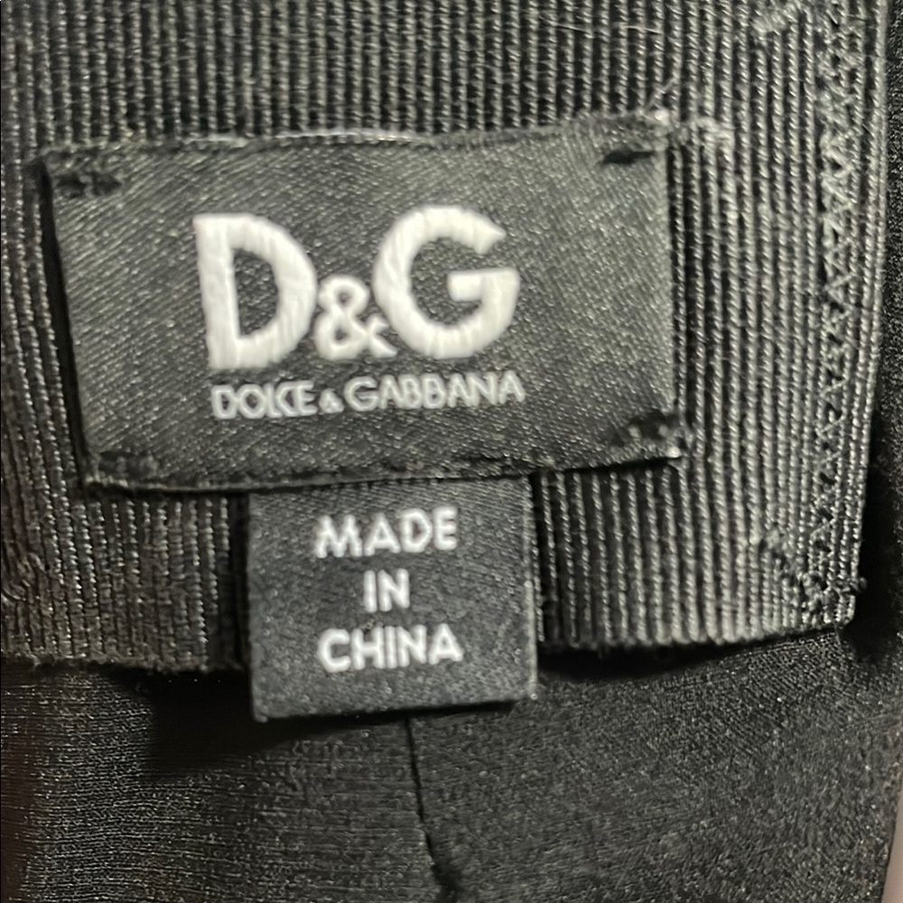 D&G Dolce&Gabbana Pencil Dress Satin Inset Empire Waist Boat Neck Sleeveless 6 View 2